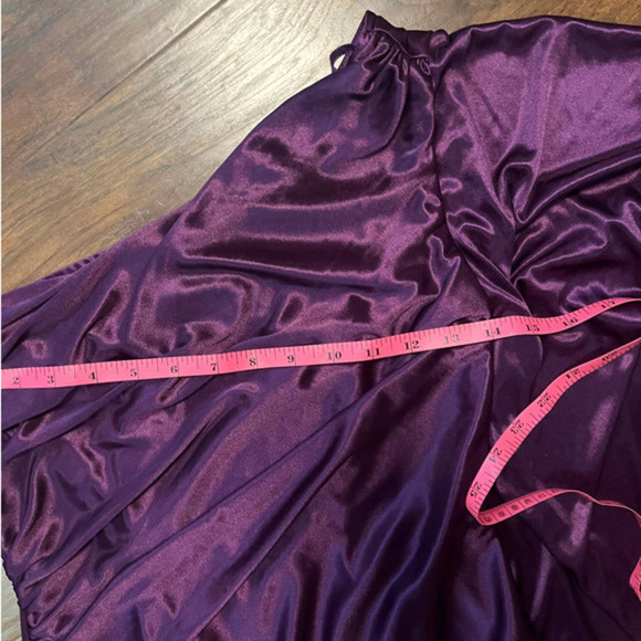 Hailey Logan by Adrianna Papell One Shoulder Purple Cocktail Dress Size Small - Picture 6 of 7